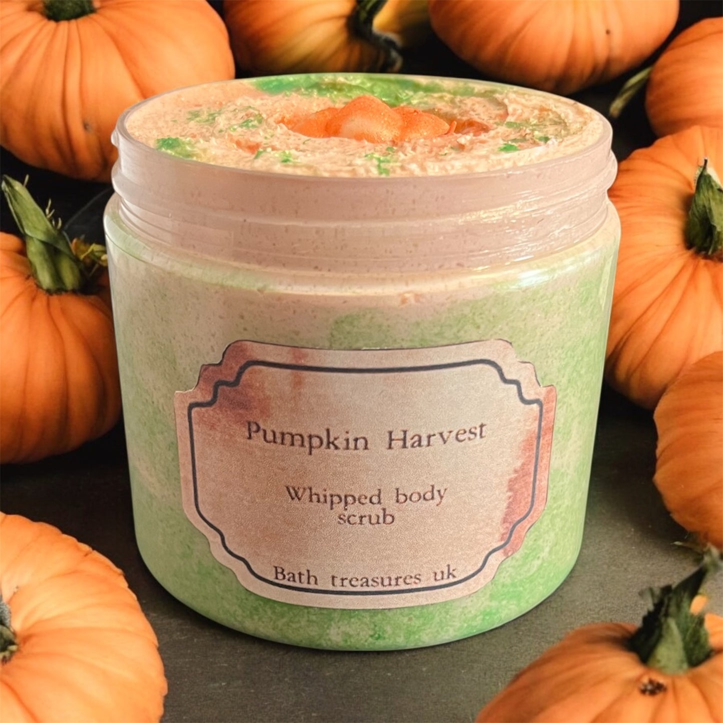 Pumpkin harvest whipped body scrub💫