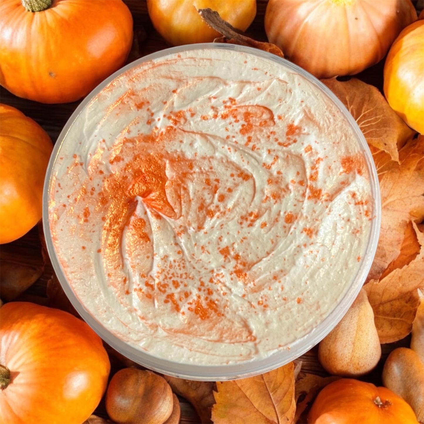 Spiced pumpkin & marshmallow whipped soap 💫