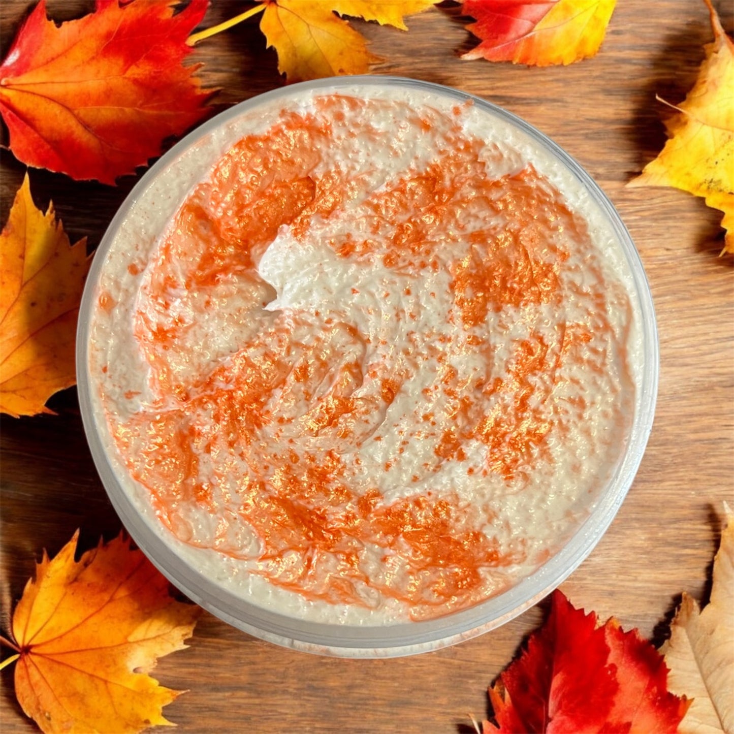 Spiced pumpkin & marshmallow whipped body scrub 💫