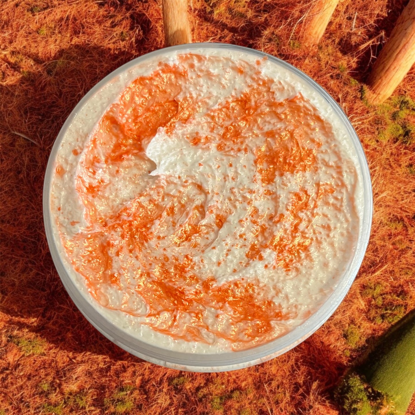 Spiced pumpkin & marshmallow whipped body scrub 💫