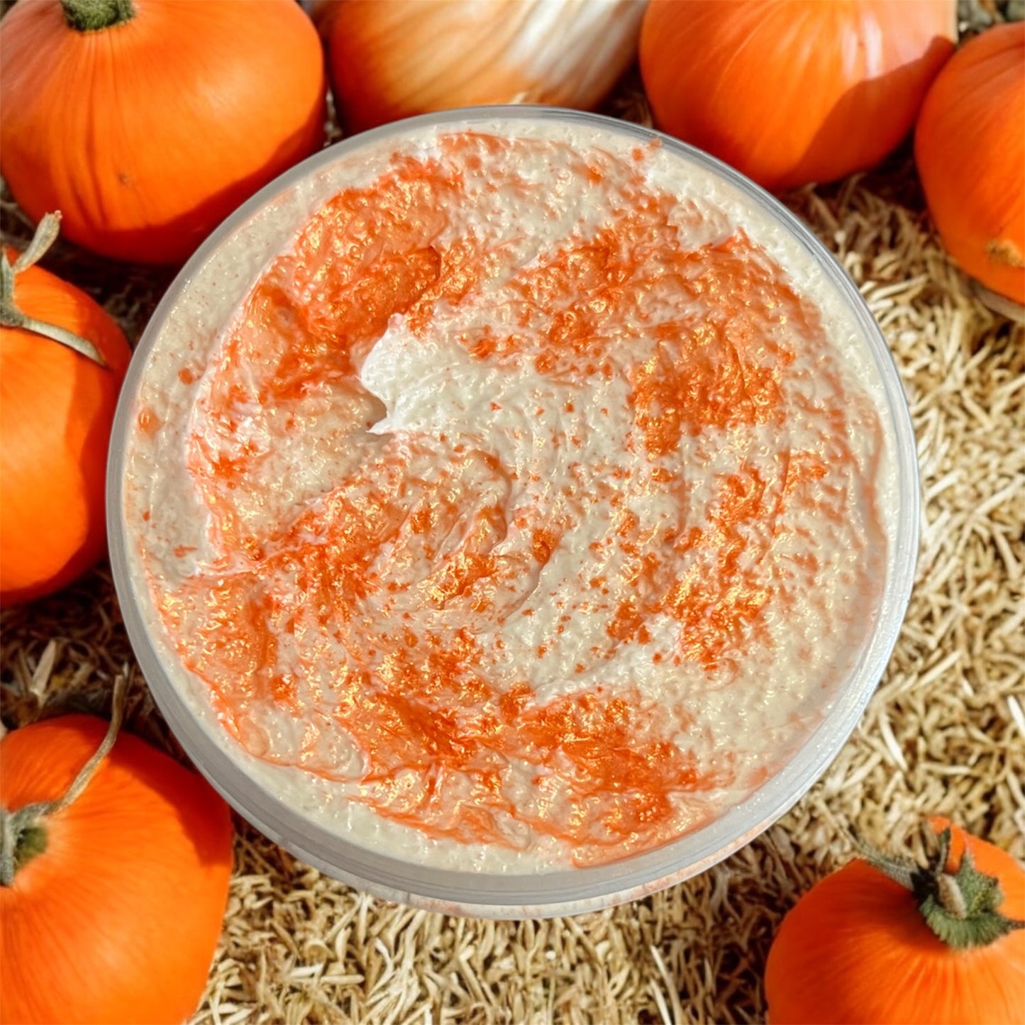 Spiced pumpkin & marshmallow whipped body scrub 💫
