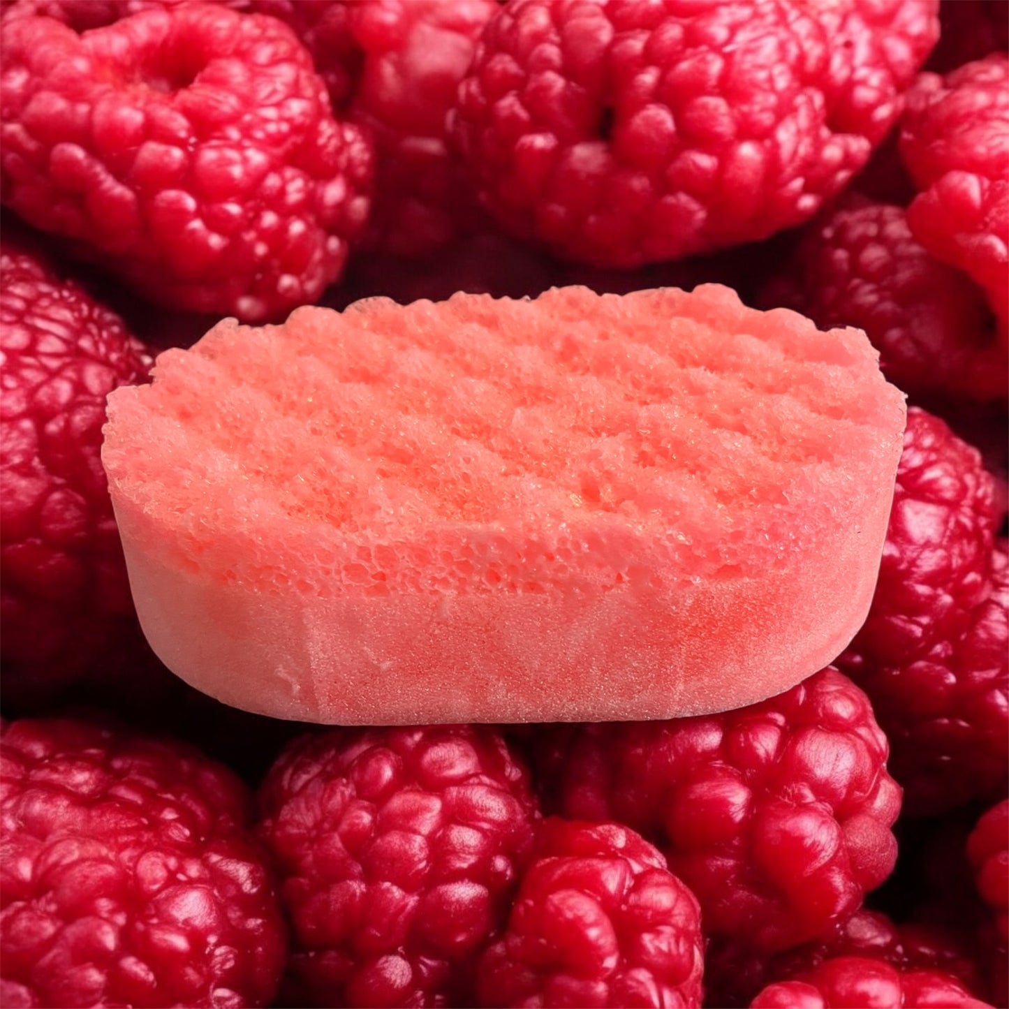 Marshmallow and raspberry soap sponge 💫