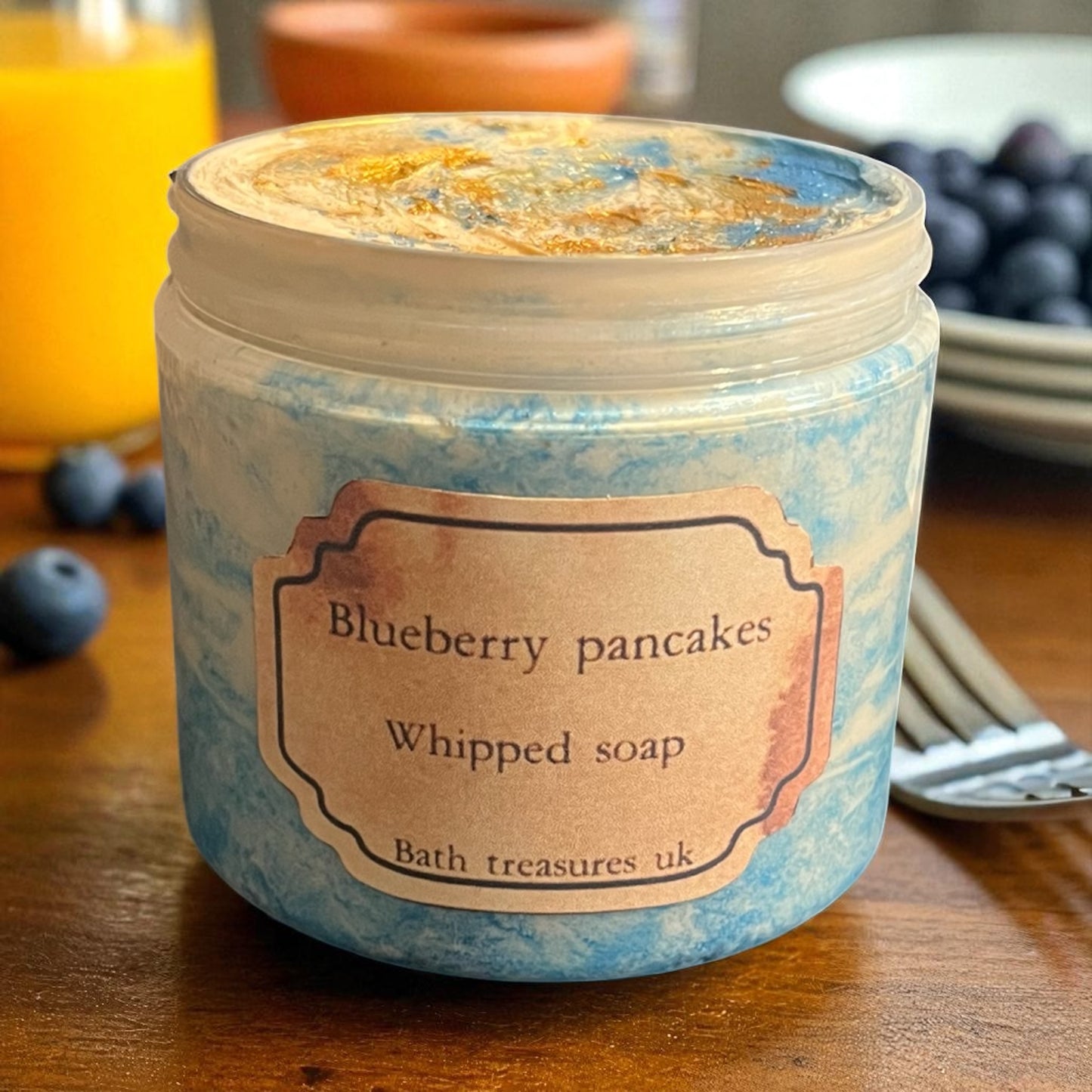 Blueberry pancakes whipped soap 💫