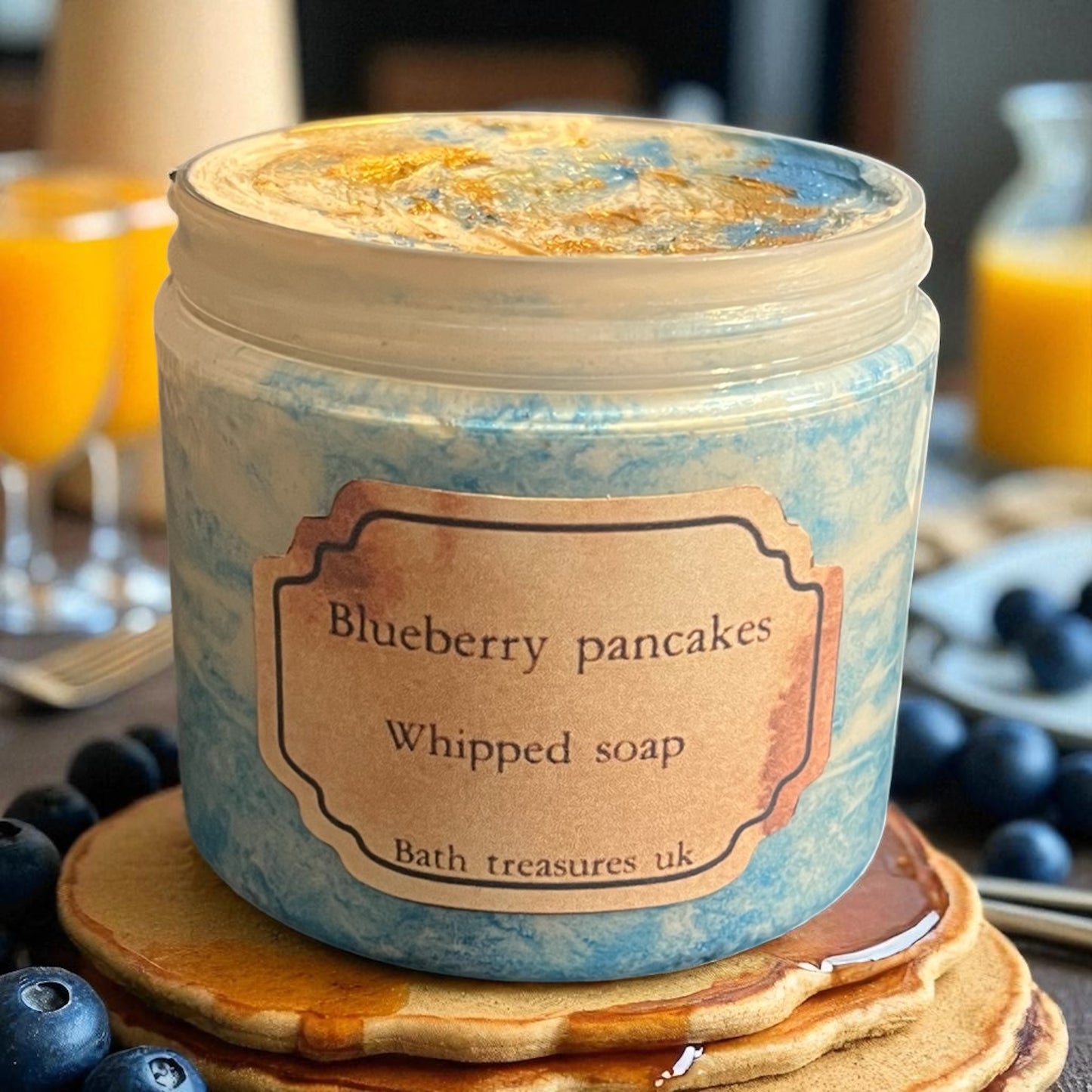 Blueberry pancakes whipped soap 💫