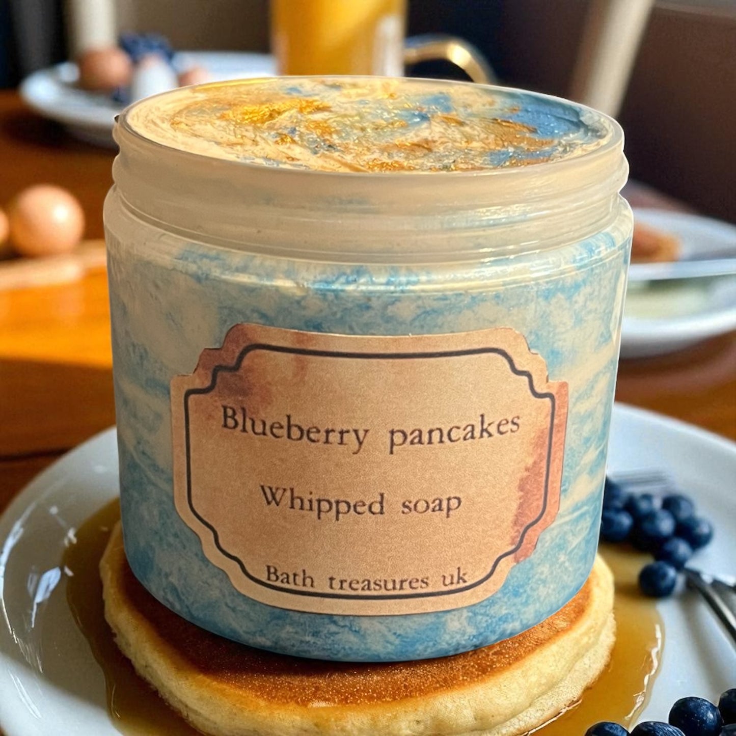 Blueberry pancakes whipped soap 💫