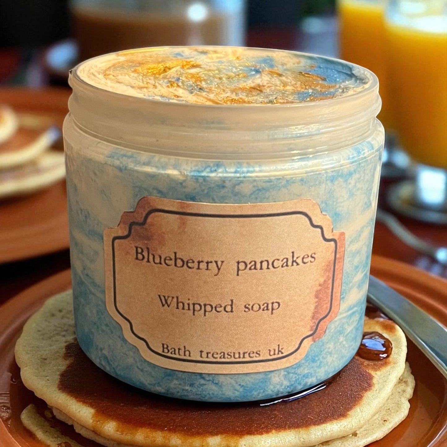 Blueberry pancakes whipped soap 💫