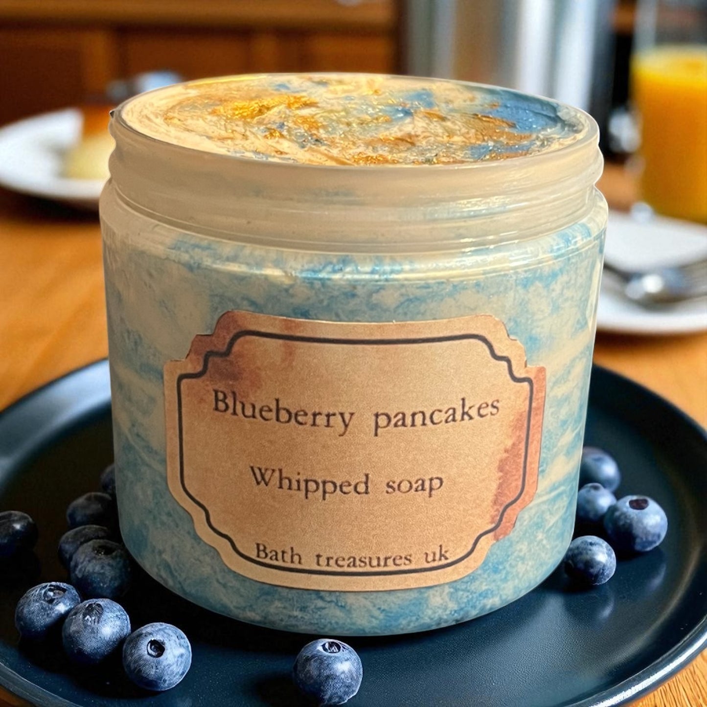 Blueberry pancakes whipped soap 💫