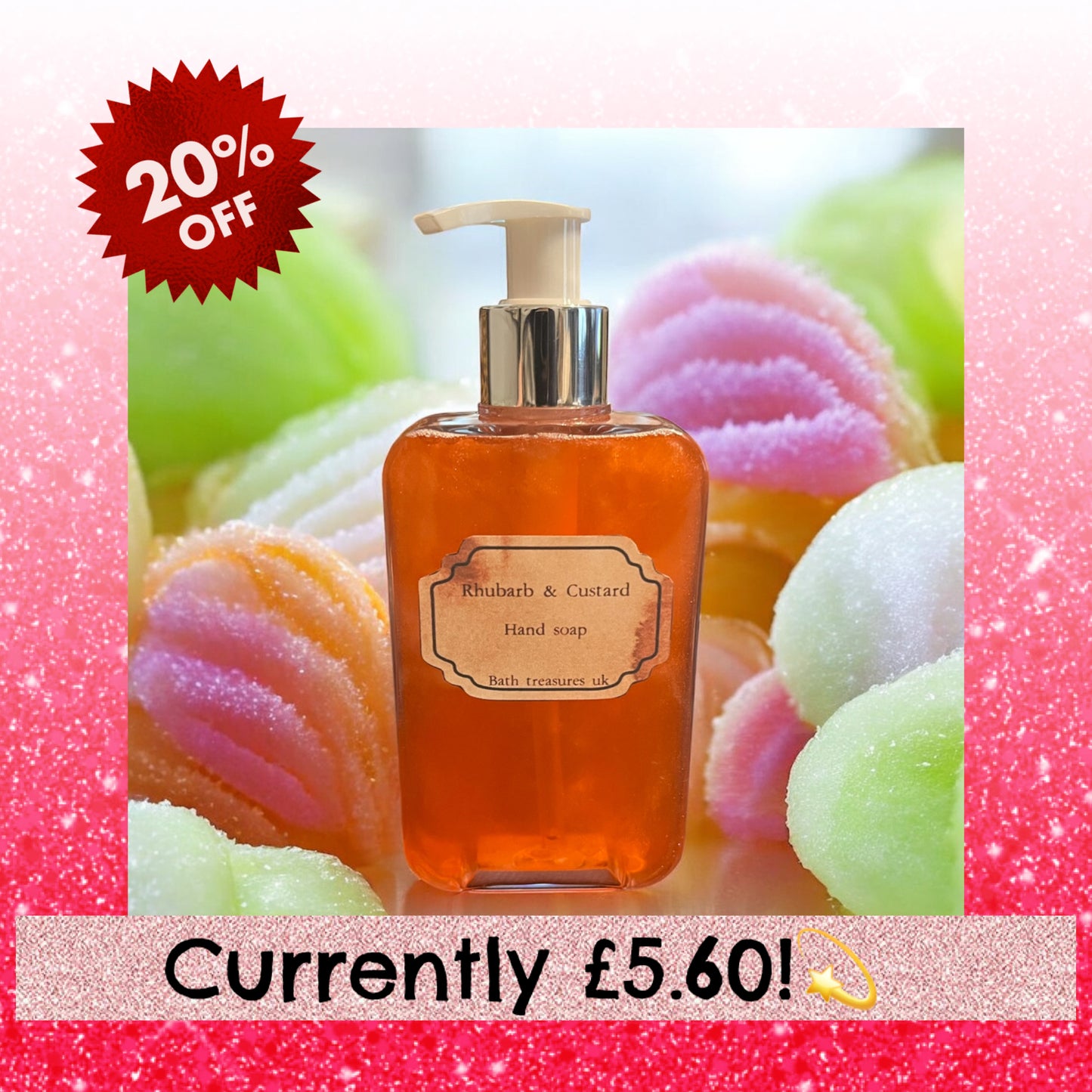 Rhubarb & Custard Hand soap 💫