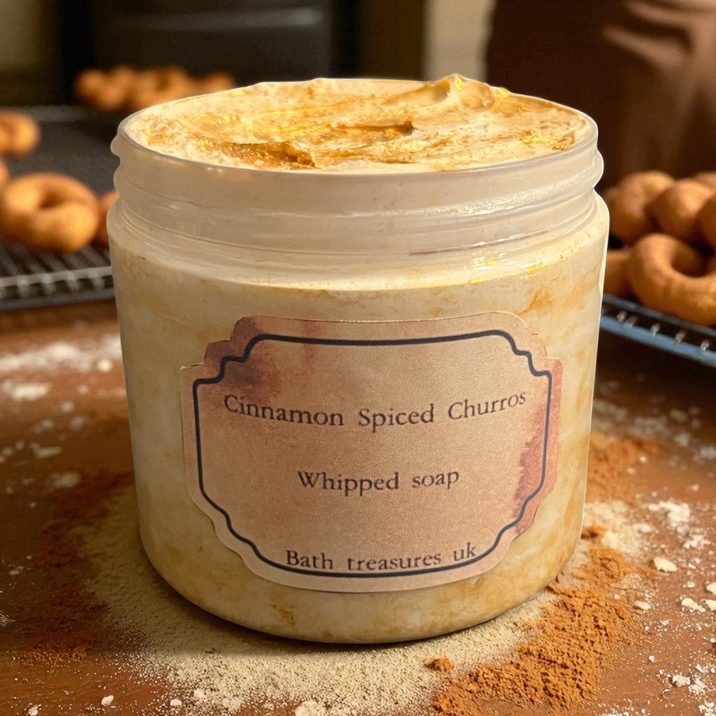 Cinnamon Spiced Churros whipped soap 💫