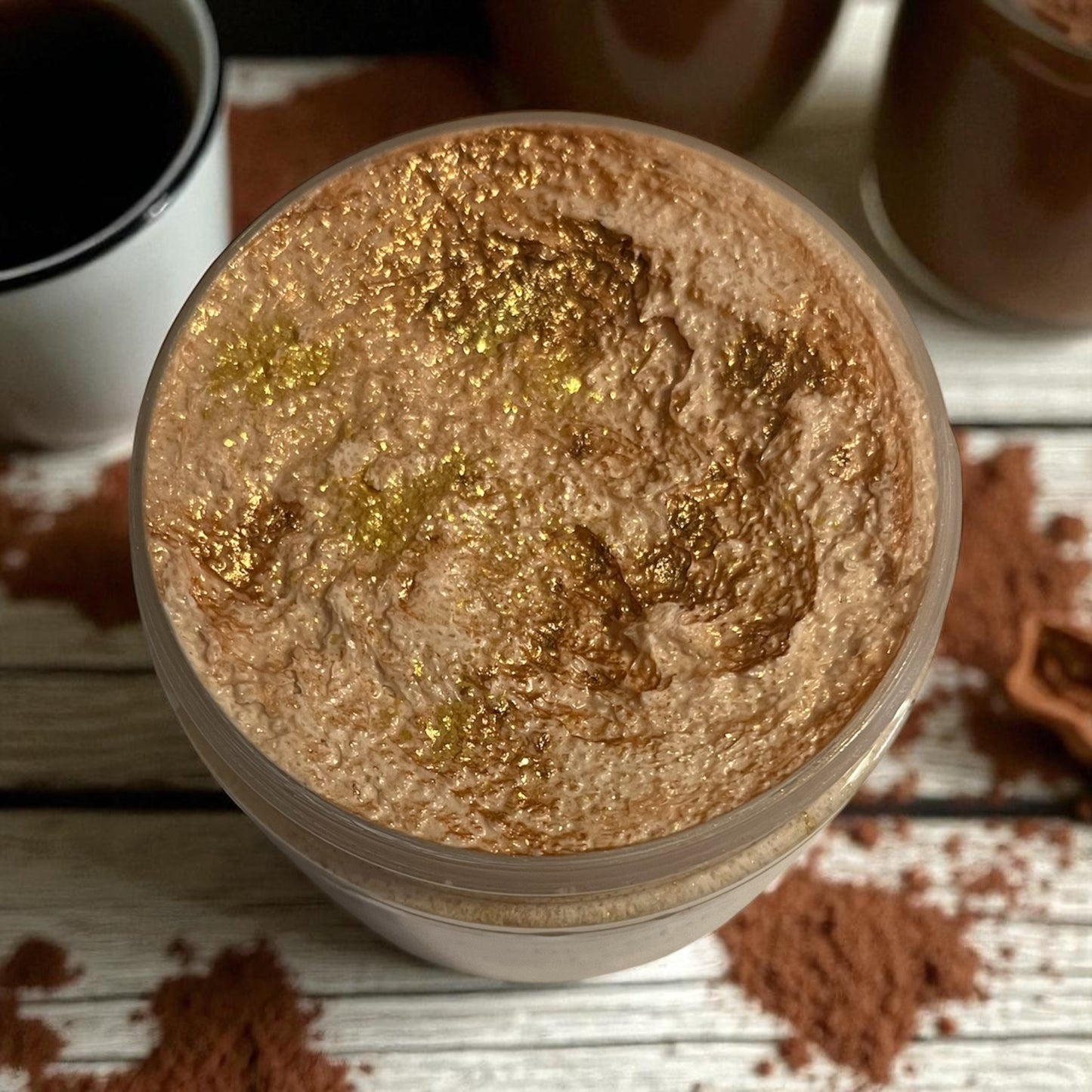 Hot chocolate whipped body scrub 💫
