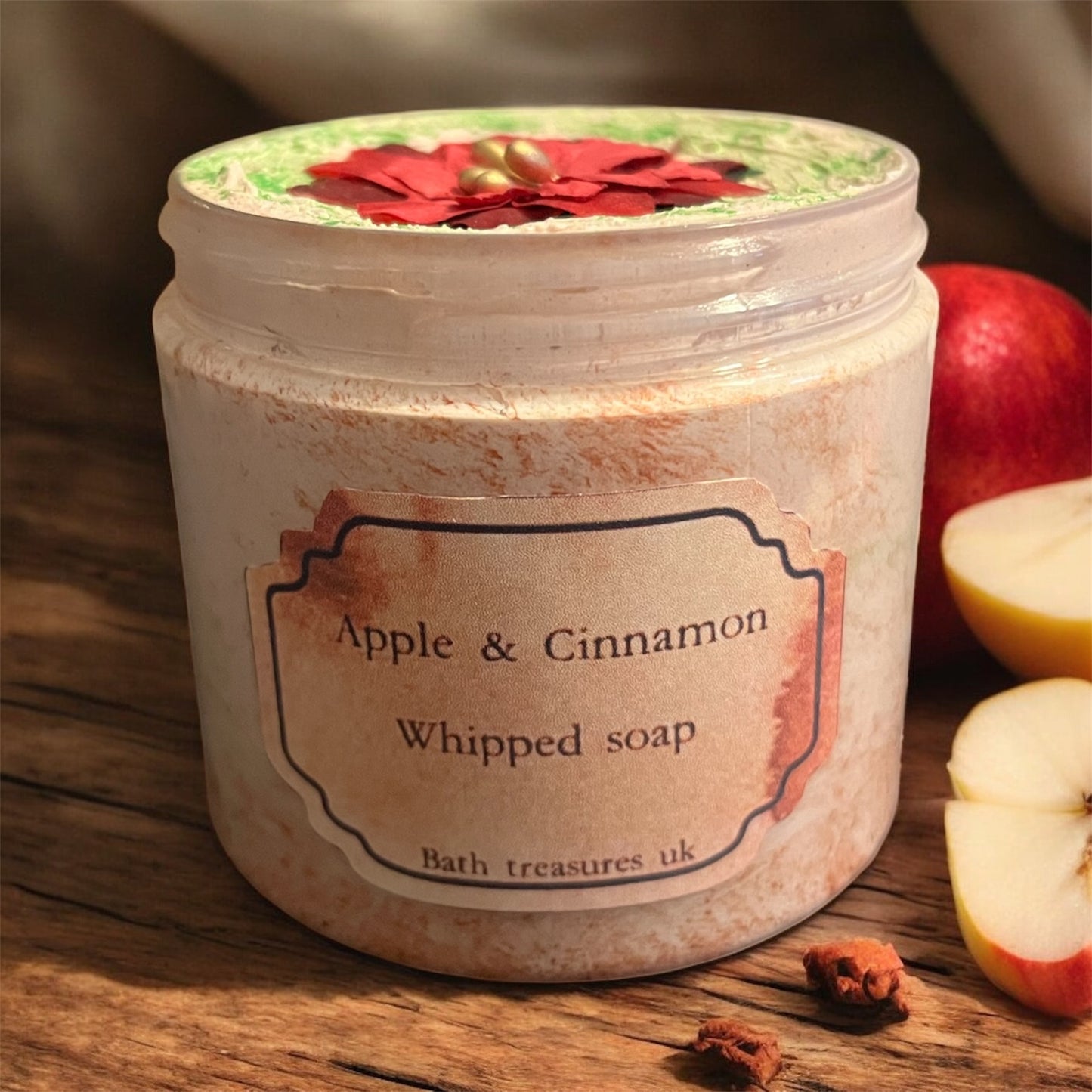 Apple & cinnamon whipped soap 💫