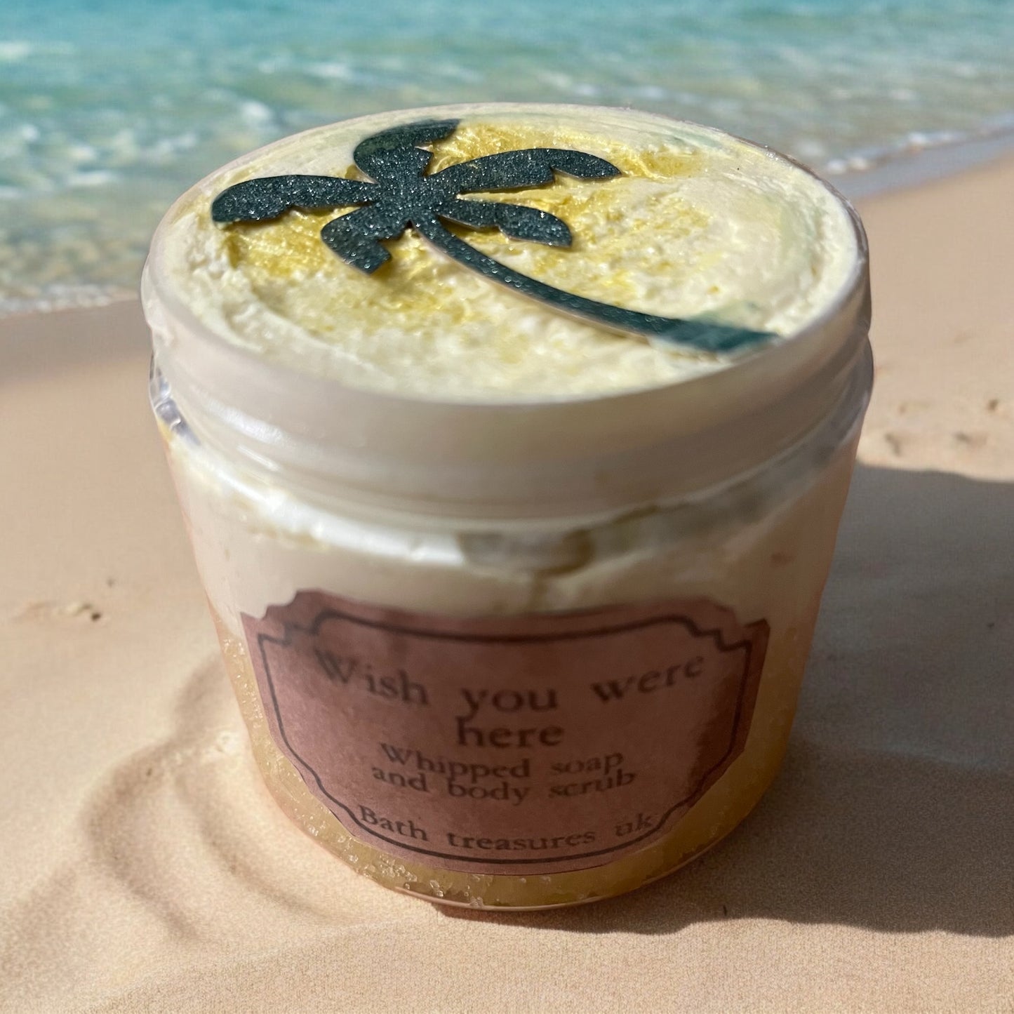 Wish you were here whipped soap and body scrub 💫
