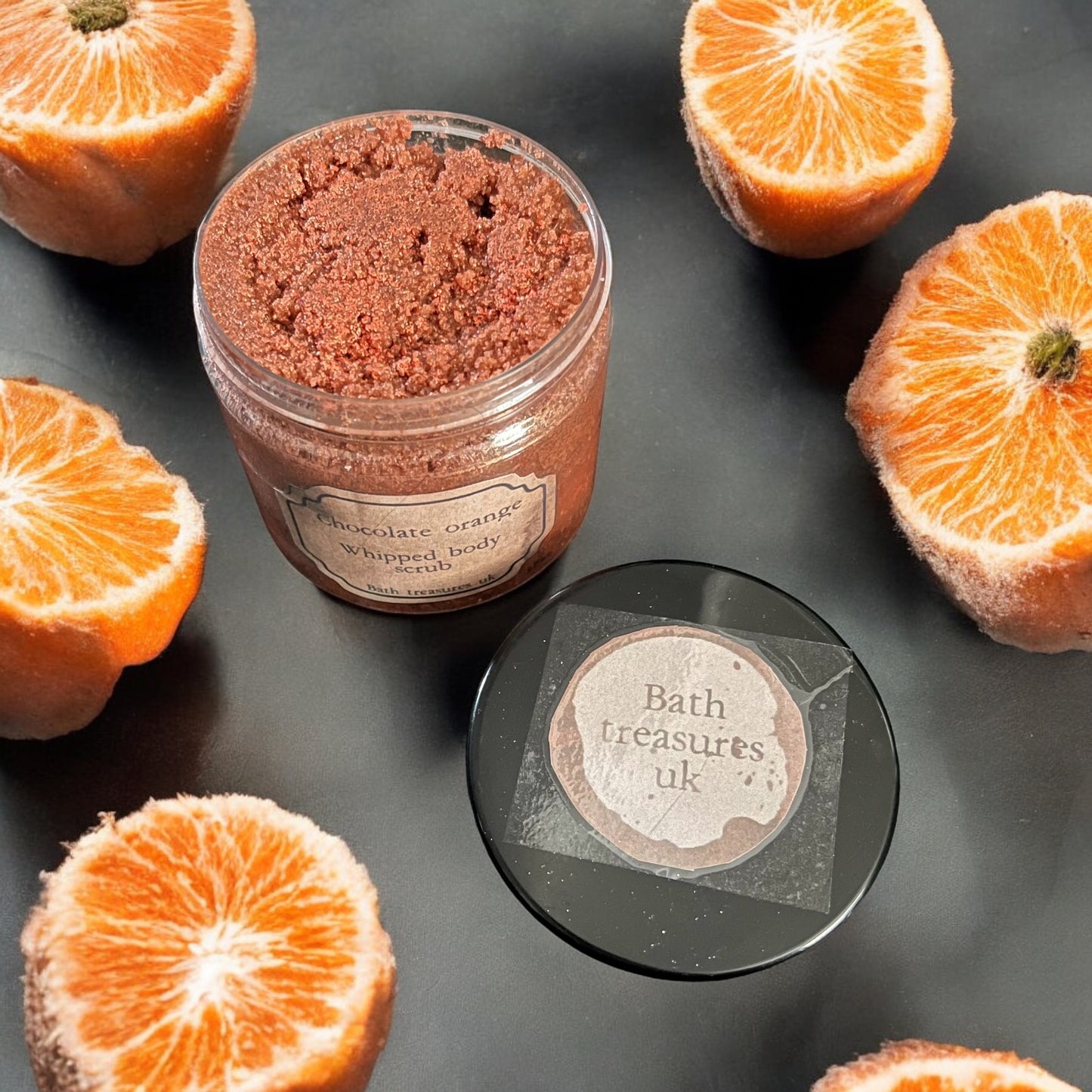Chocolate orange whipped body scrub 💫