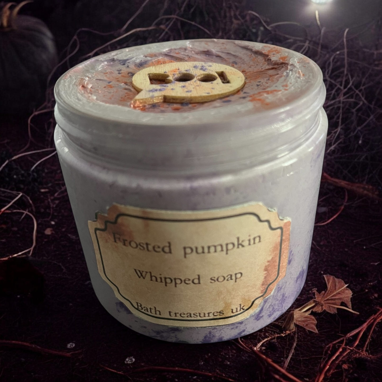 Frosted pumpkin whipped soap 💫