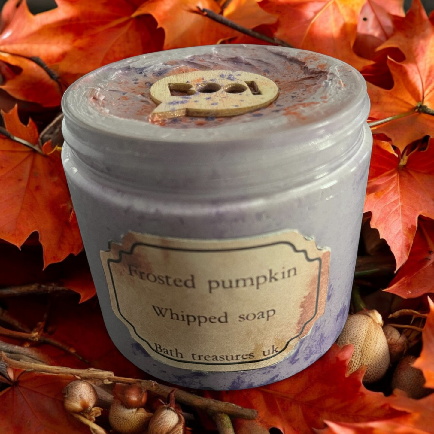 Frosted pumpkin whipped soap 💫