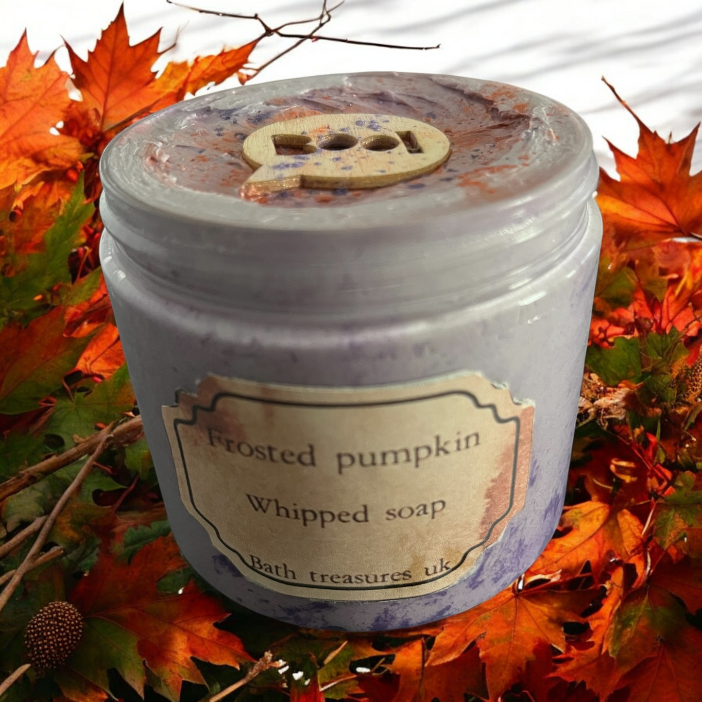 Frosted pumpkin whipped soap 💫