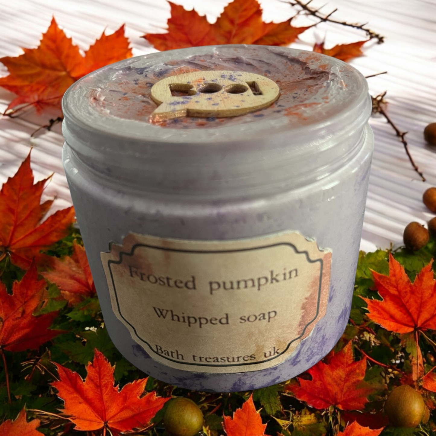 Frosted pumpkin whipped soap 💫