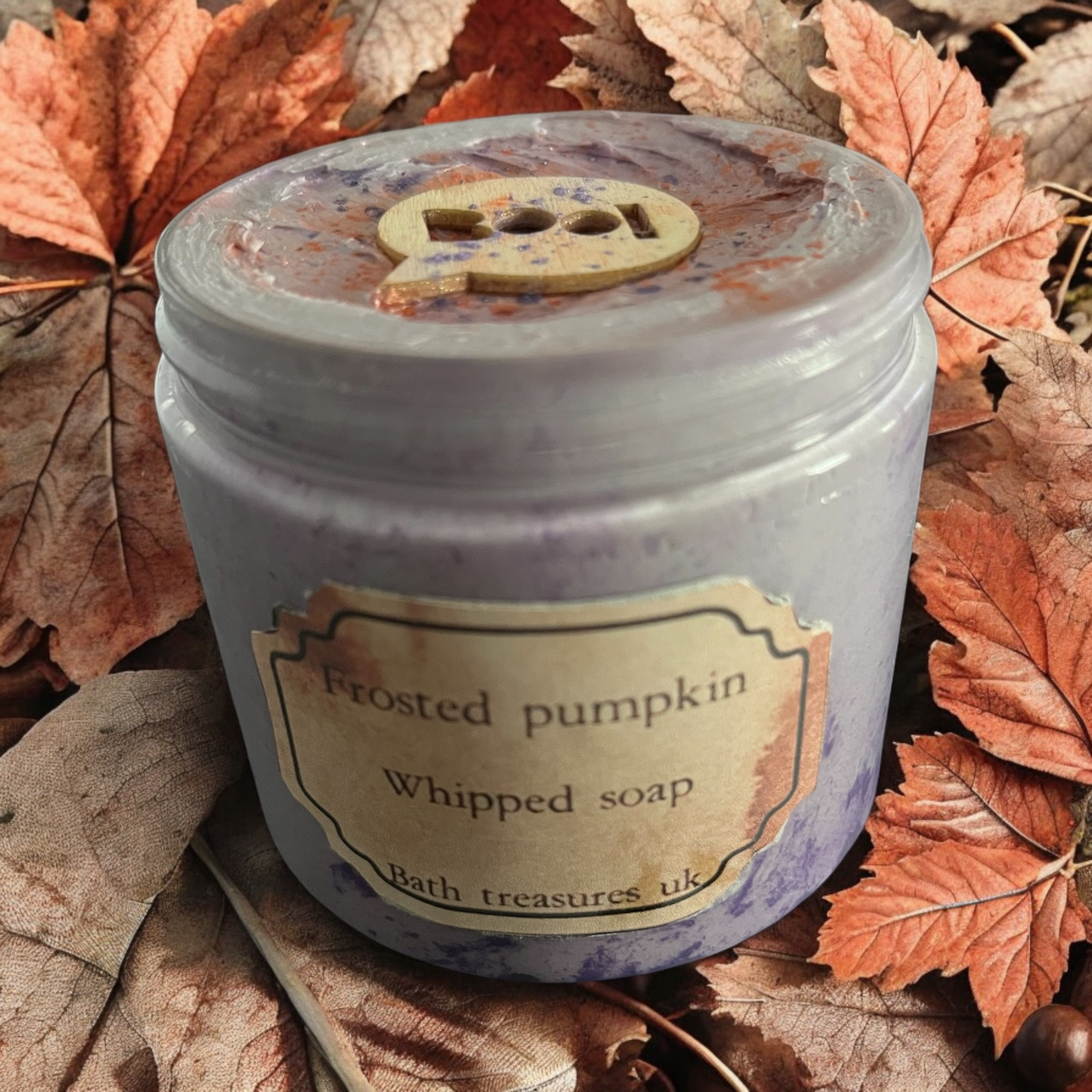 Frosted pumpkin whipped soap 💫