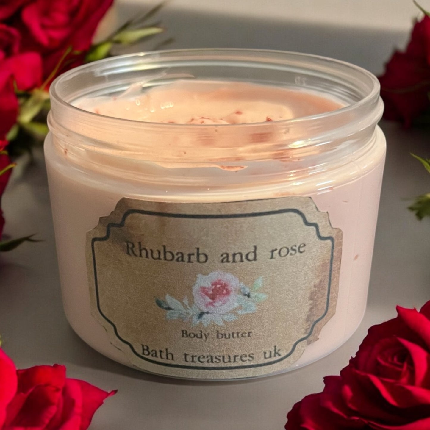 Rhubarb and rose body butter 💫