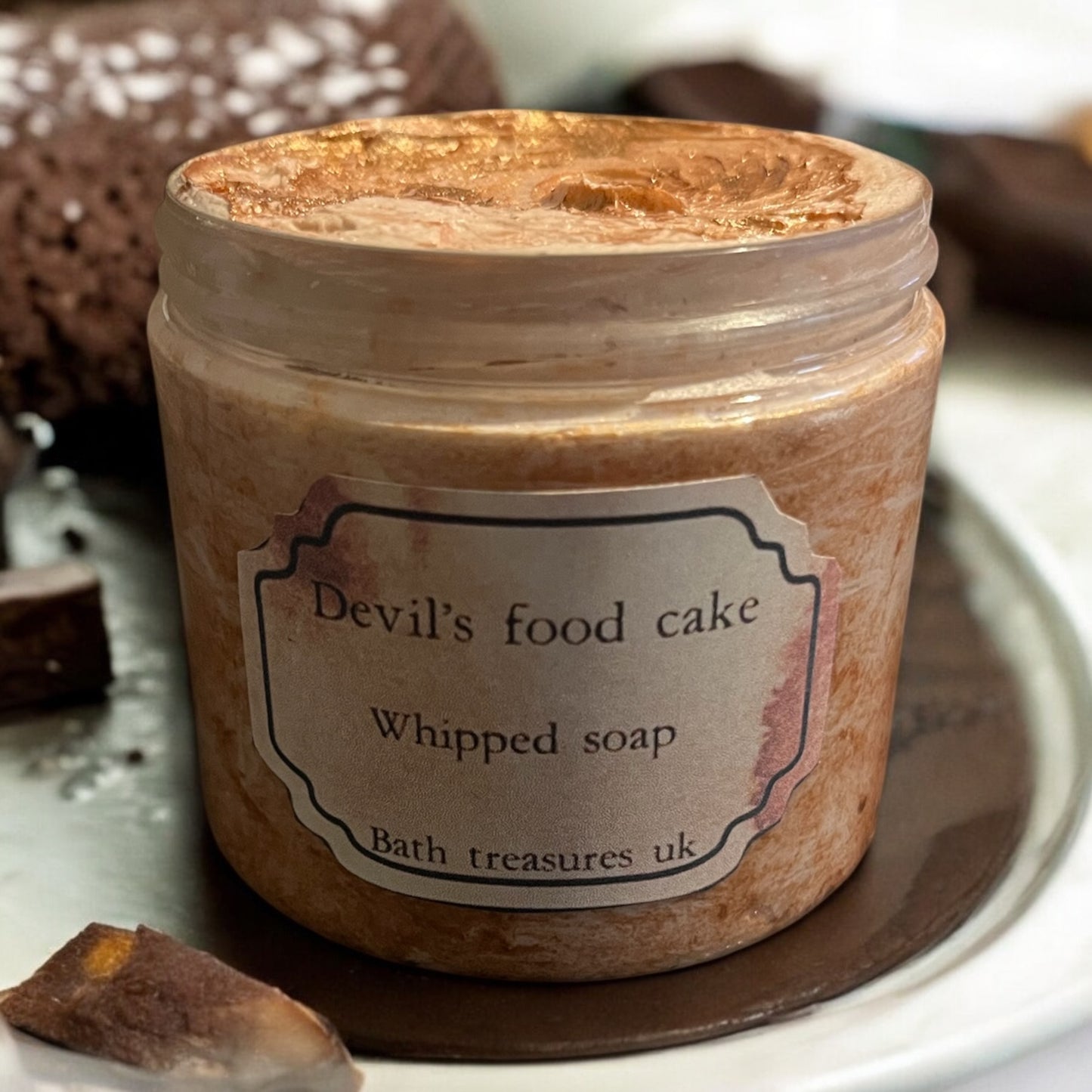 Devils food cake whipped soap 💫