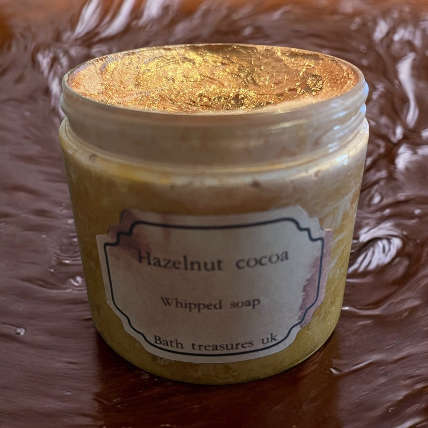 Hazelnut cocoa whipped soap 💫