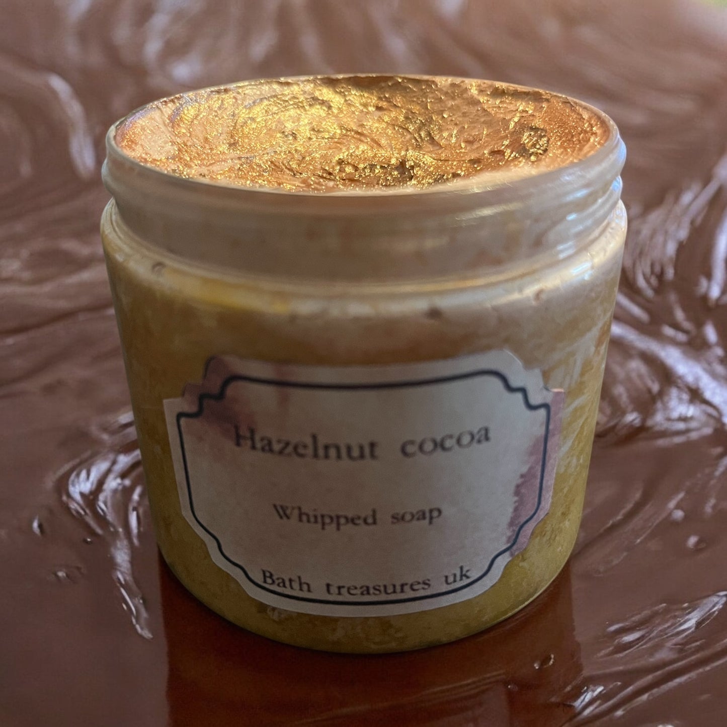Hazelnut cocoa whipped soap 💫