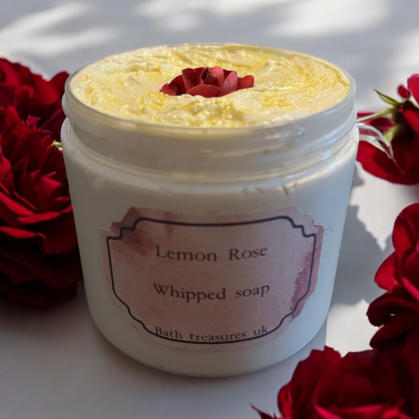 Lemon rose whipped soap 💫