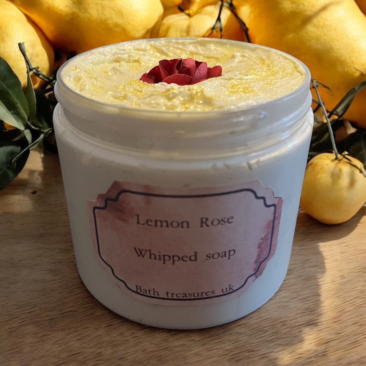 Lemon rose whipped soap 💫