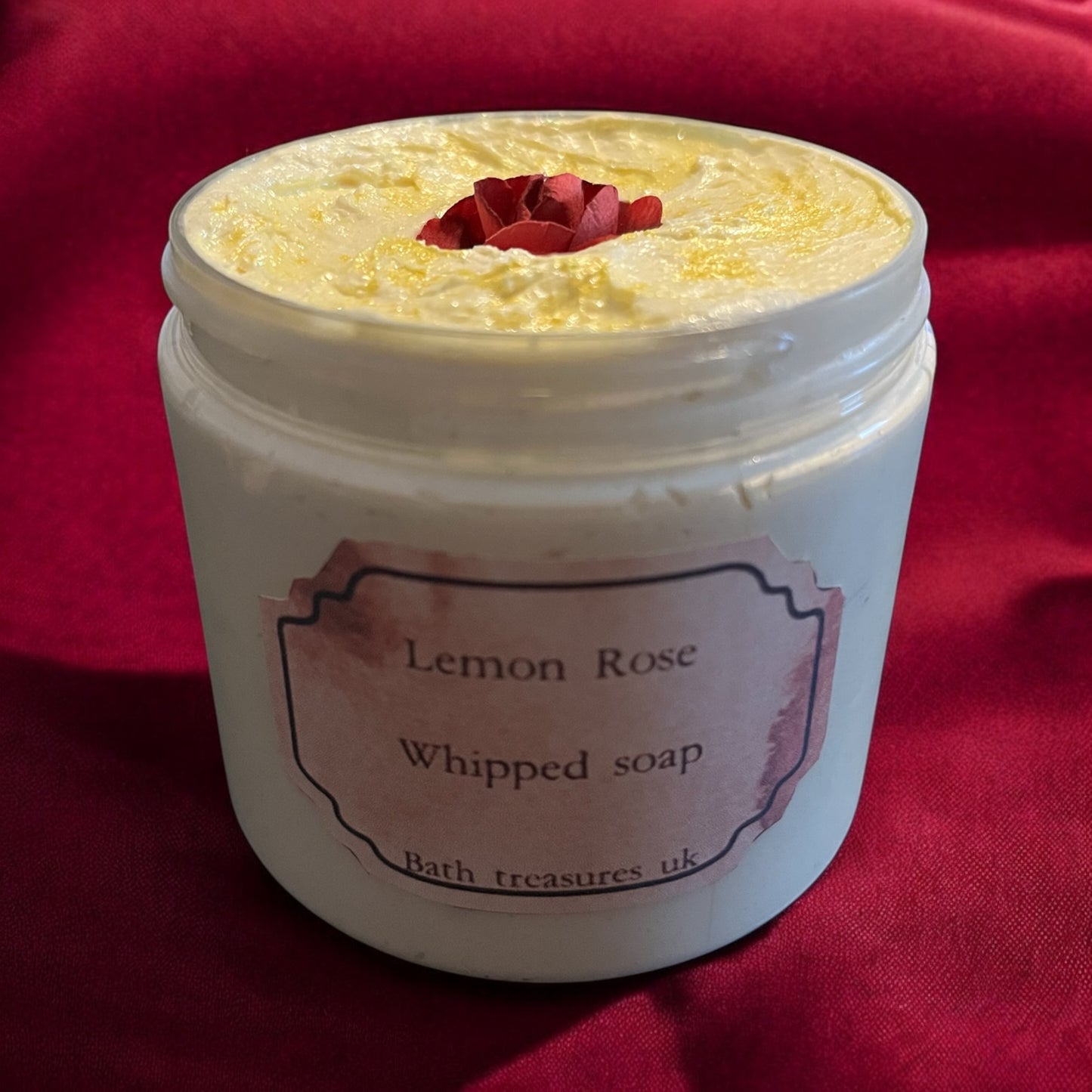 Lemon rose whipped soap 💫