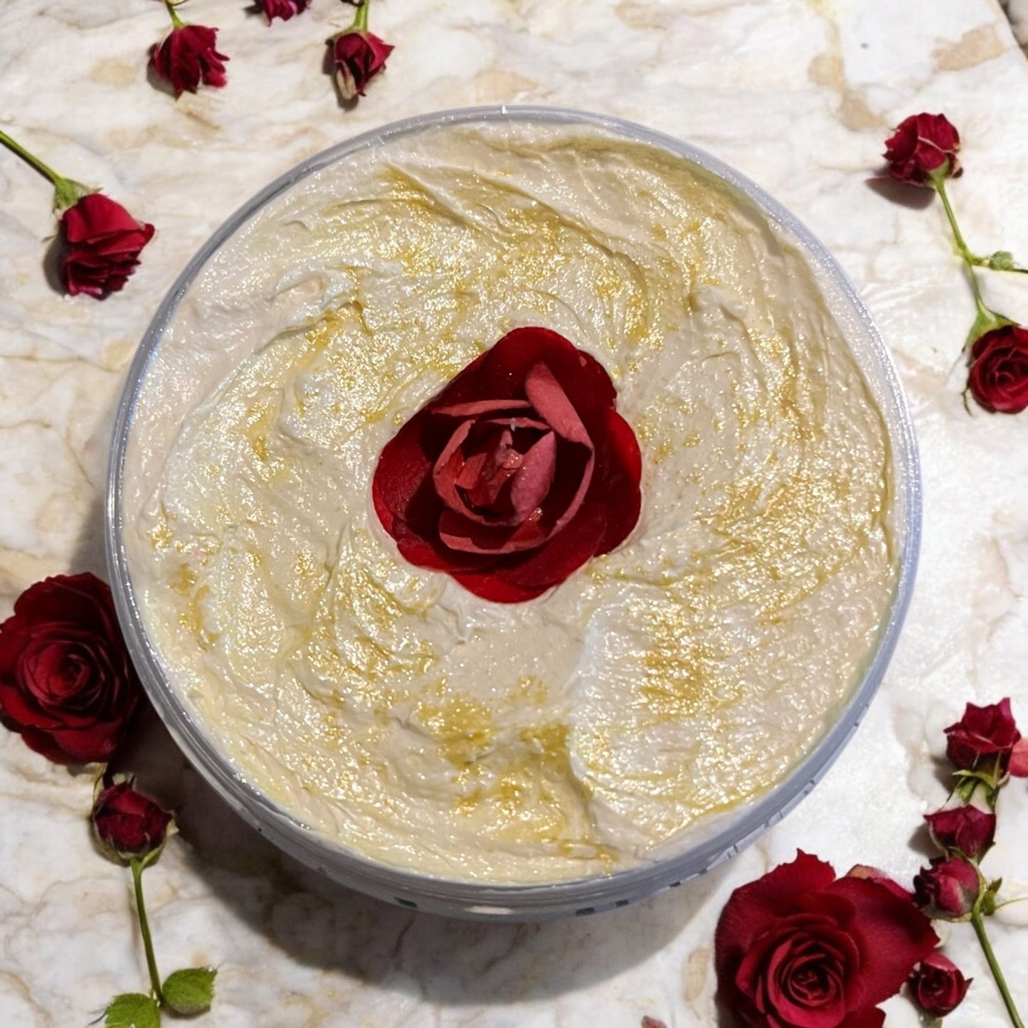 Lemon rose whipped soap 💫