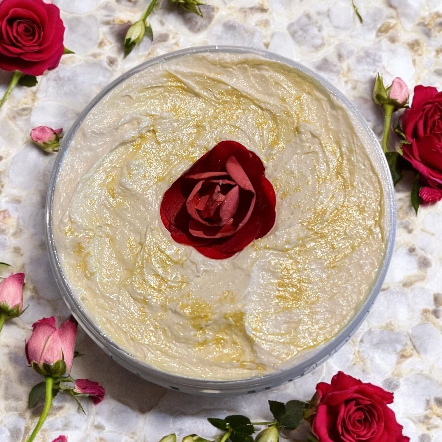 Lemon rose whipped soap 💫