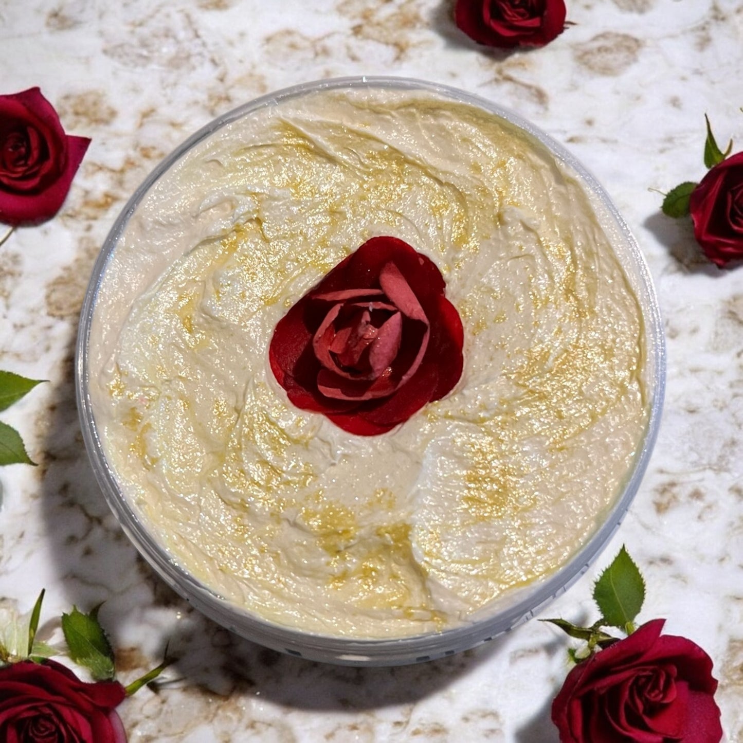 Lemon rose whipped soap 💫