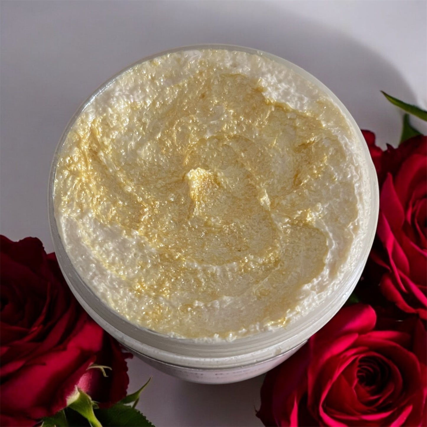Lemon rose whipped body scrub 💫