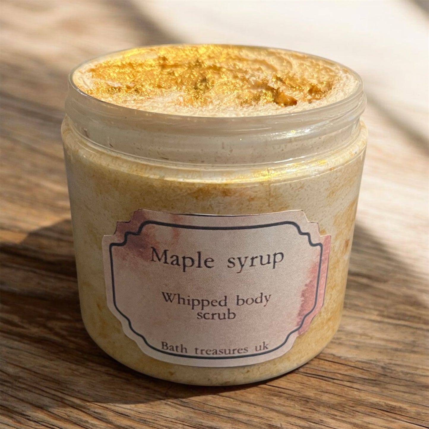 Maple syrup whipped body scrub 💫