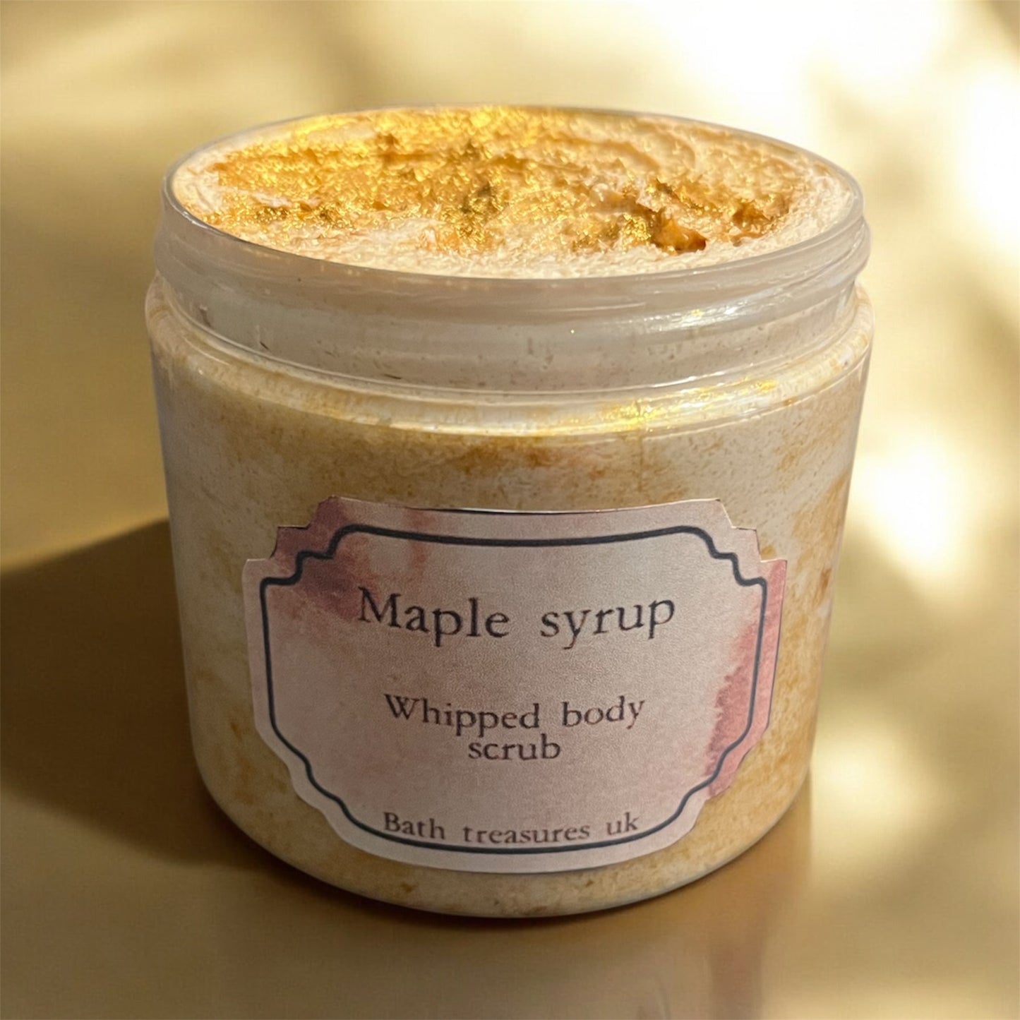 Maple syrup whipped body scrub 💫