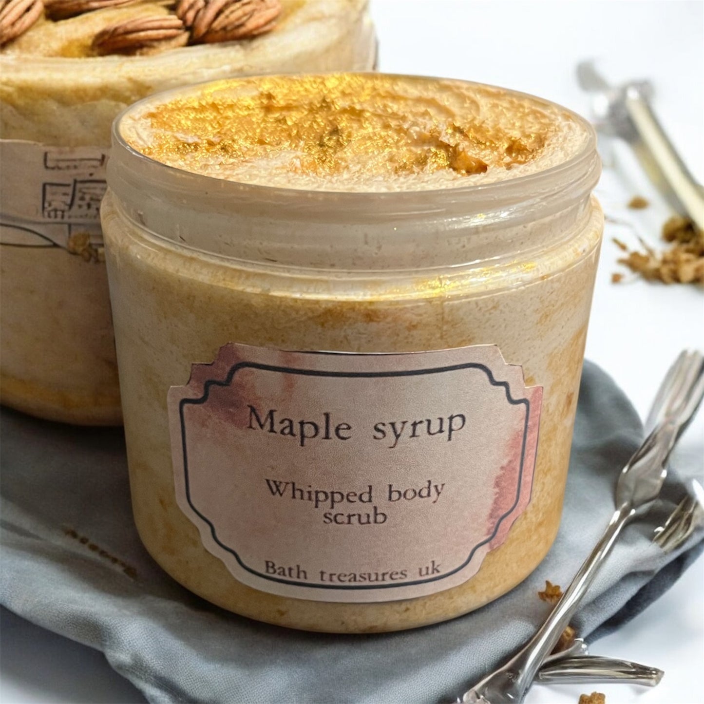 Maple syrup whipped body scrub 💫