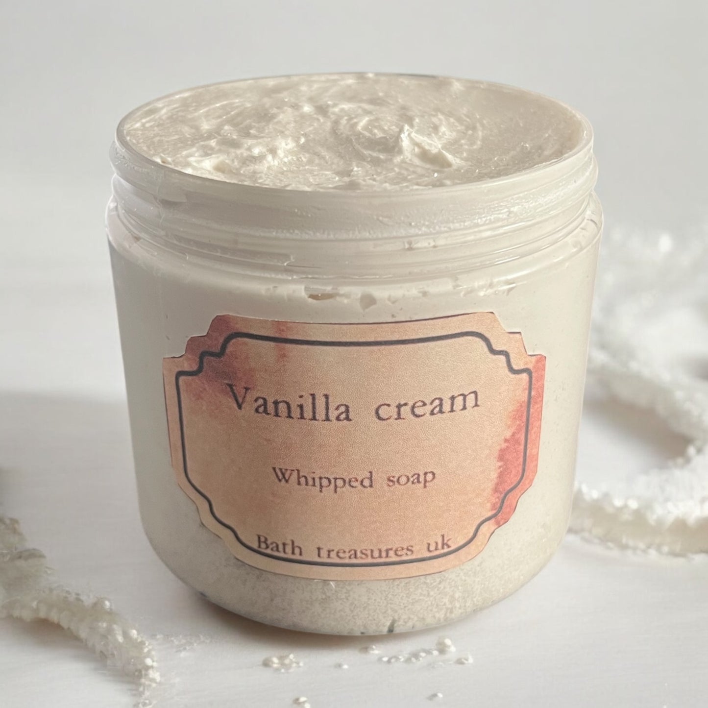 Vanilla cream whipped soap 💫