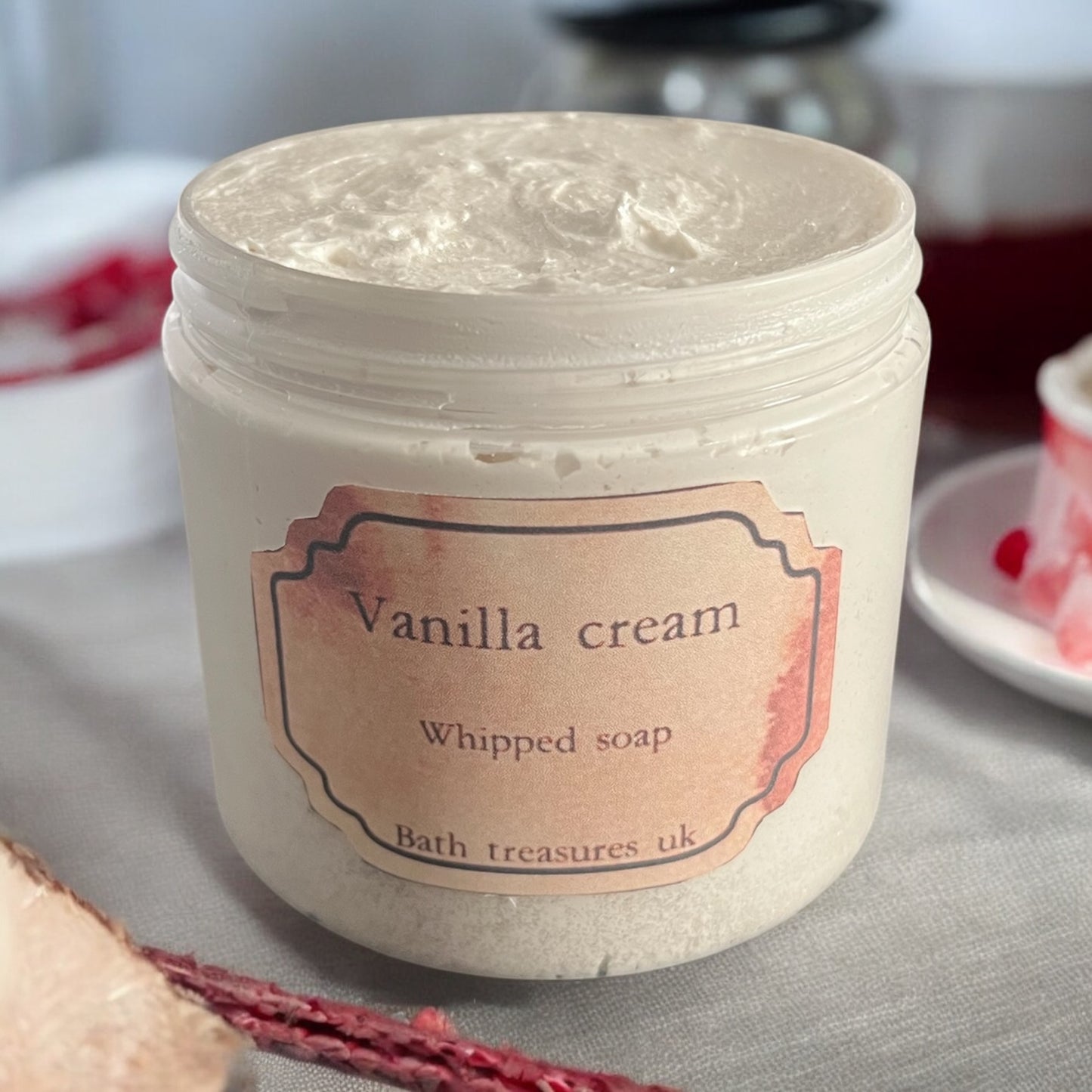 Vanilla cream whipped soap 💫