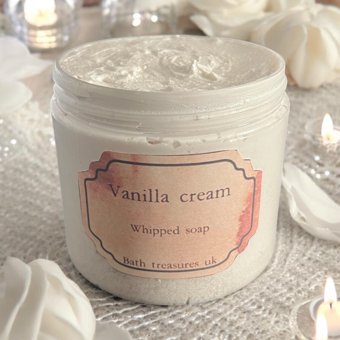Vanilla cream whipped soap 💫