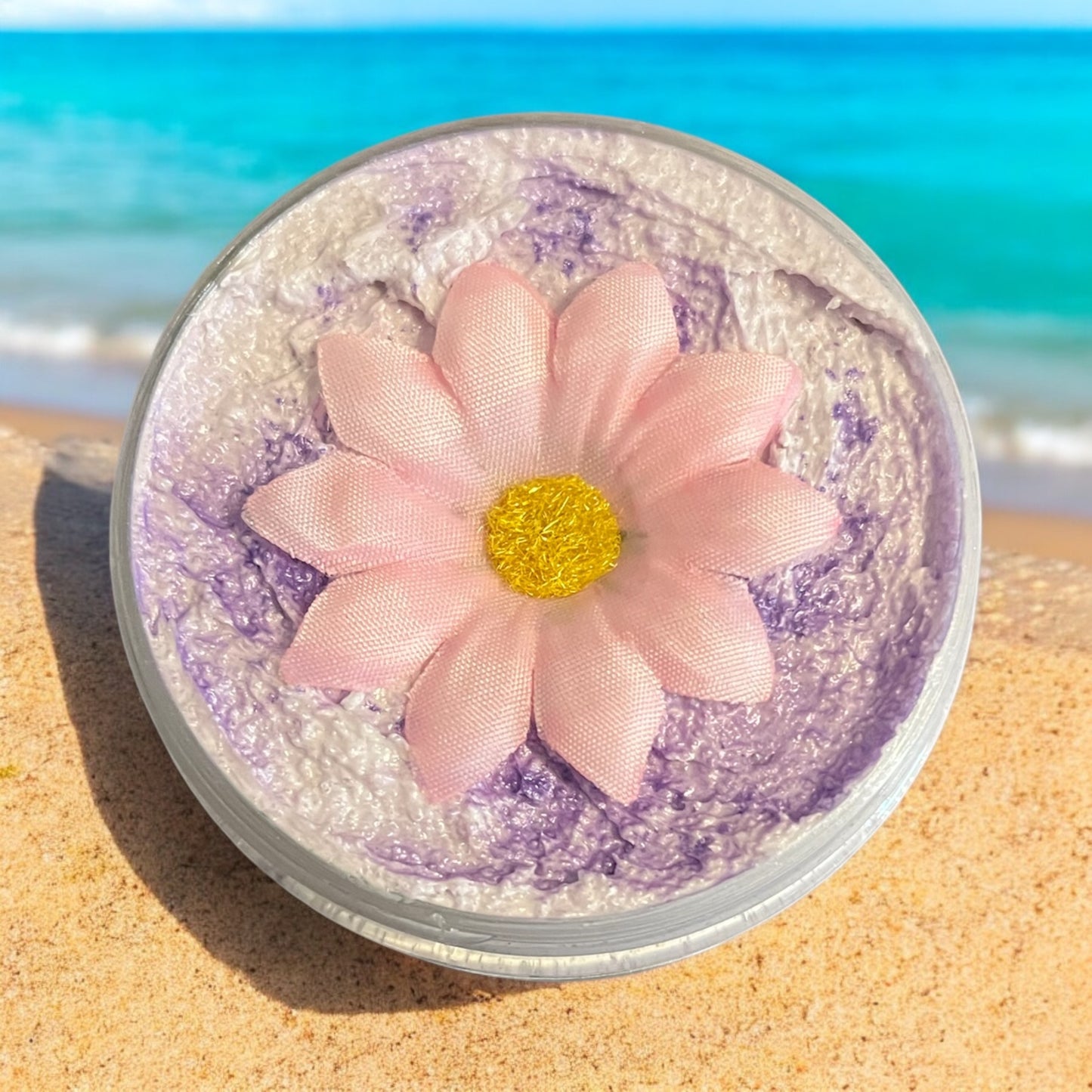 Drenched in purple whipped body scrub 💫