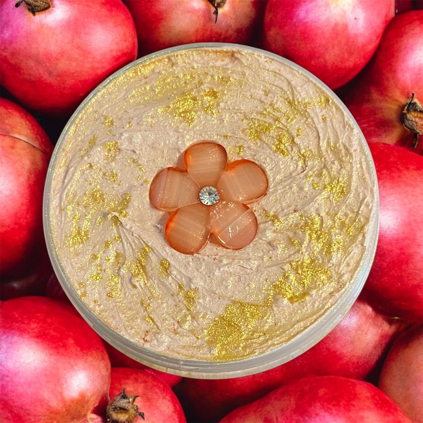 Black pomegranate whipped soap 💫