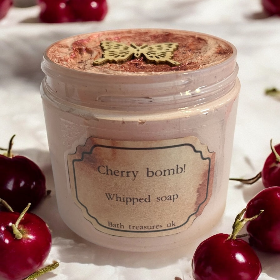 Cherry Bomb! Whipped soap π«