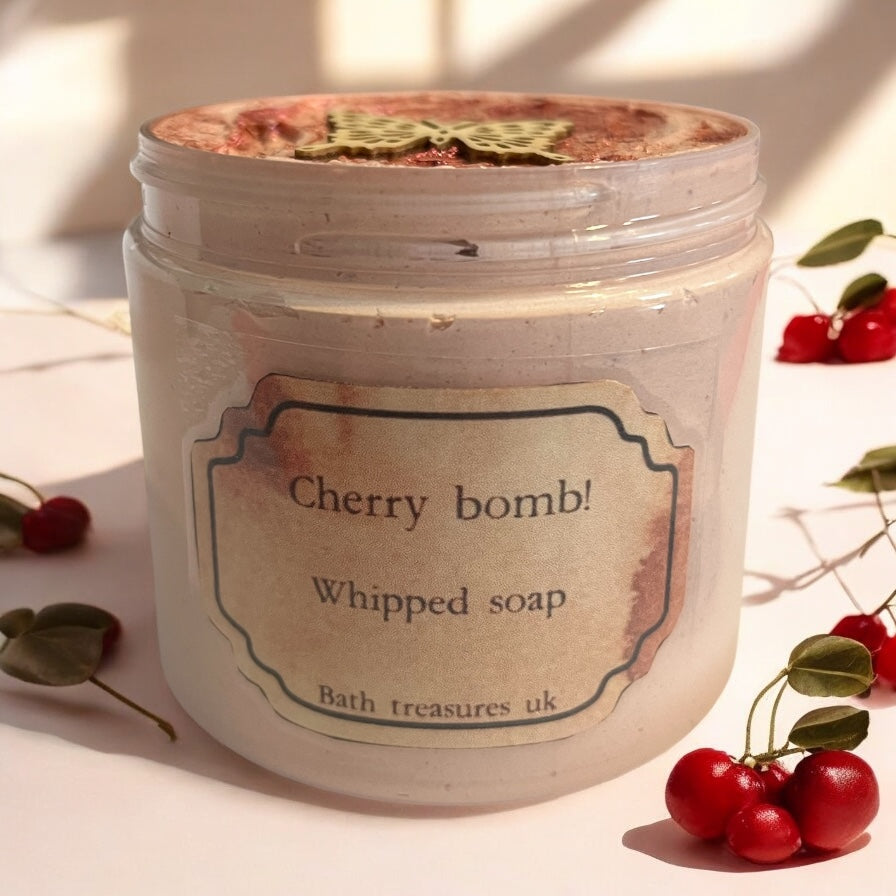 Cherry Bomb! Whipped soap π«