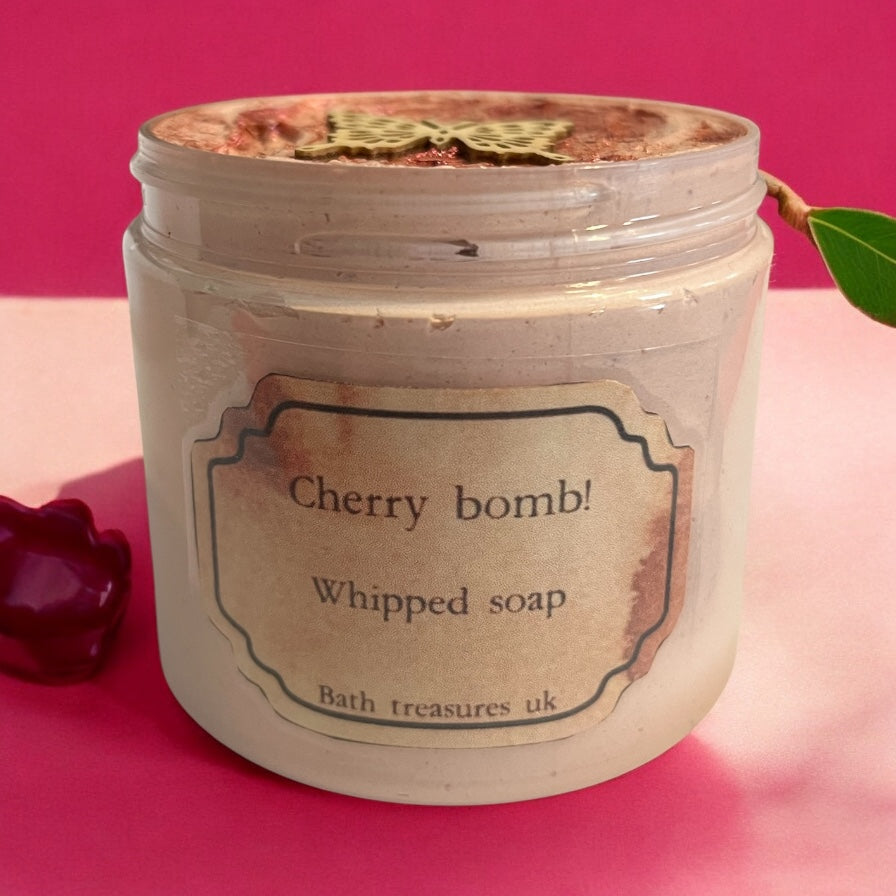 Cherry Bomb! Whipped soap π«