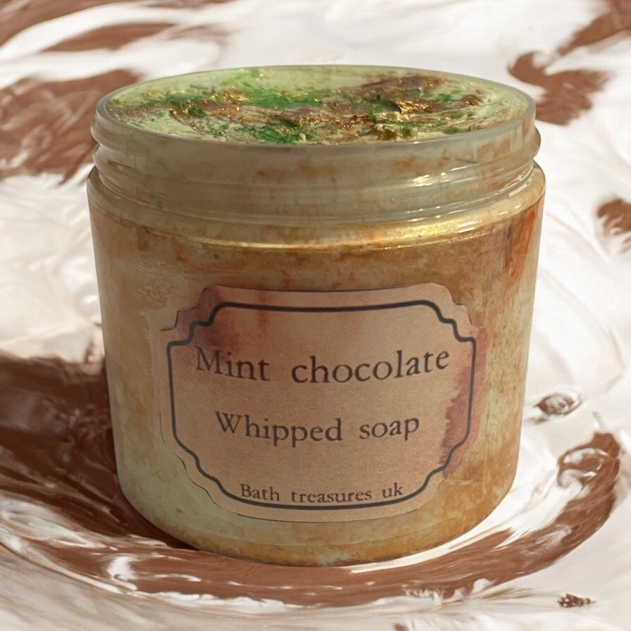 Mint chocolate whipped soap 💫