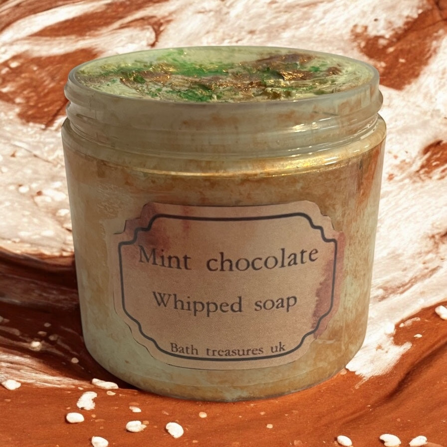 Mint chocolate whipped soap 💫