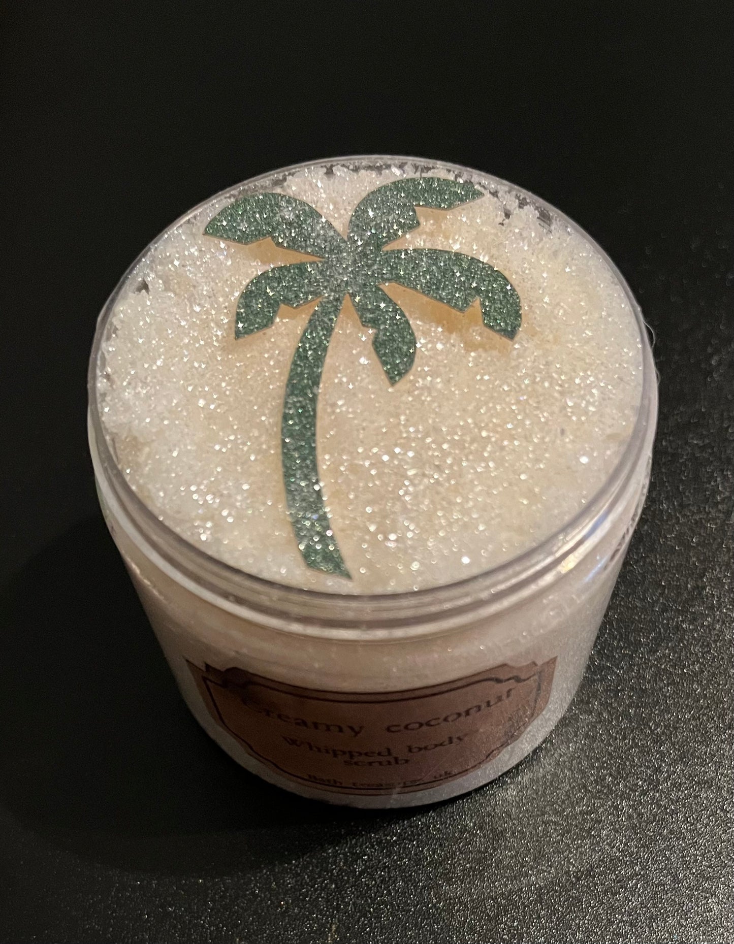 Creamy coconut whipped body scrub 💫