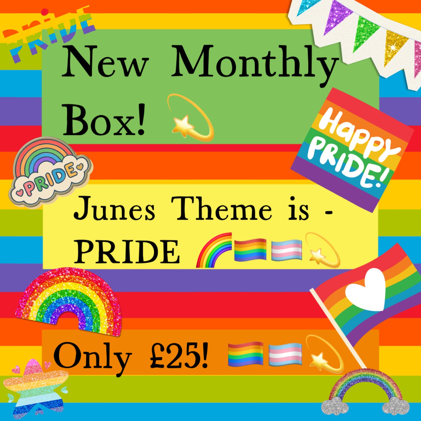 June Monthly Box - PRIDE! 🏳️‍🌈🏳️‍⚧️🌈💫