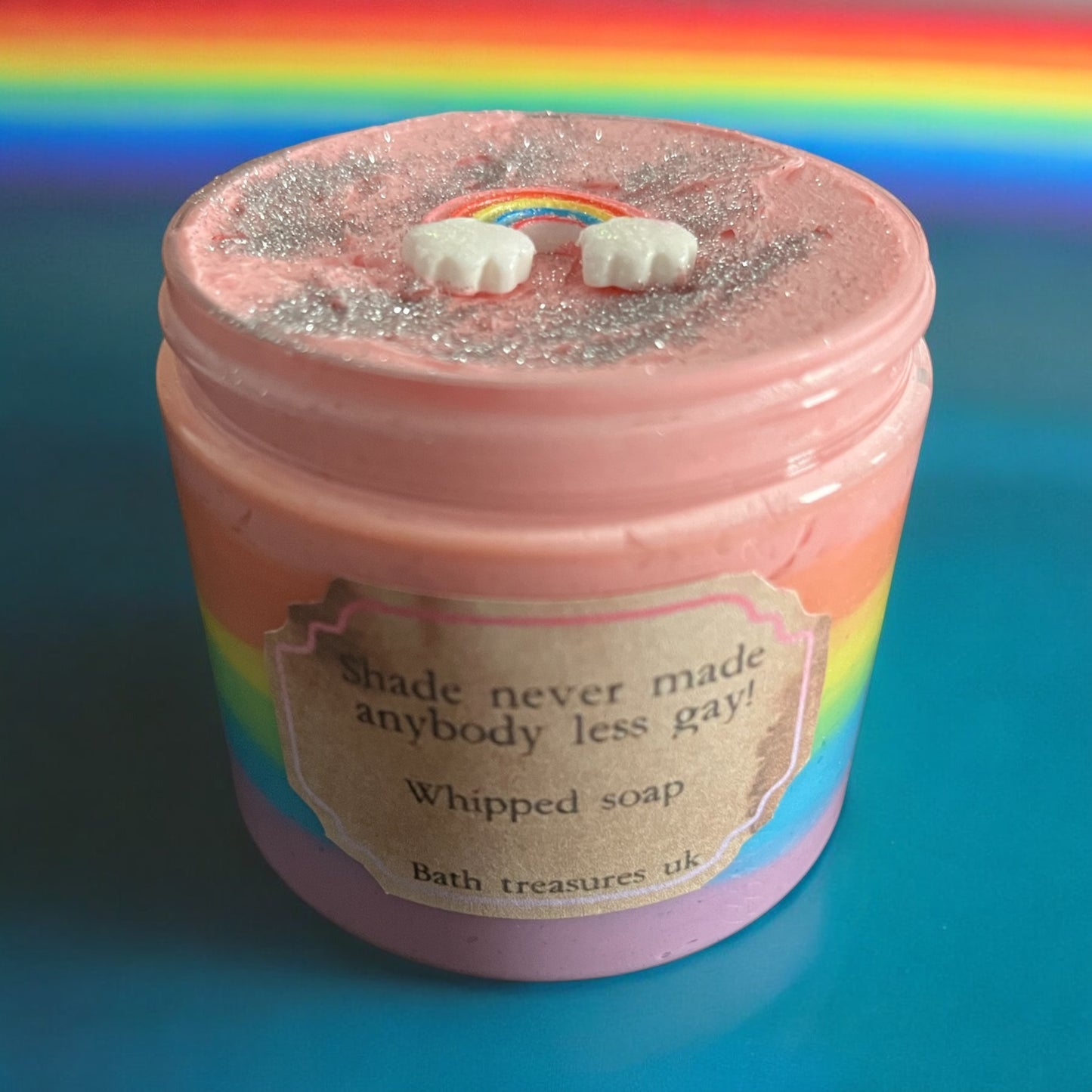 Shade never made anybody less gay! Whipped soap 💫