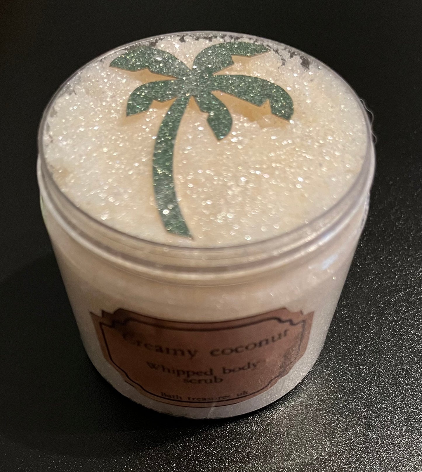 Creamy coconut whipped body scrub 💫